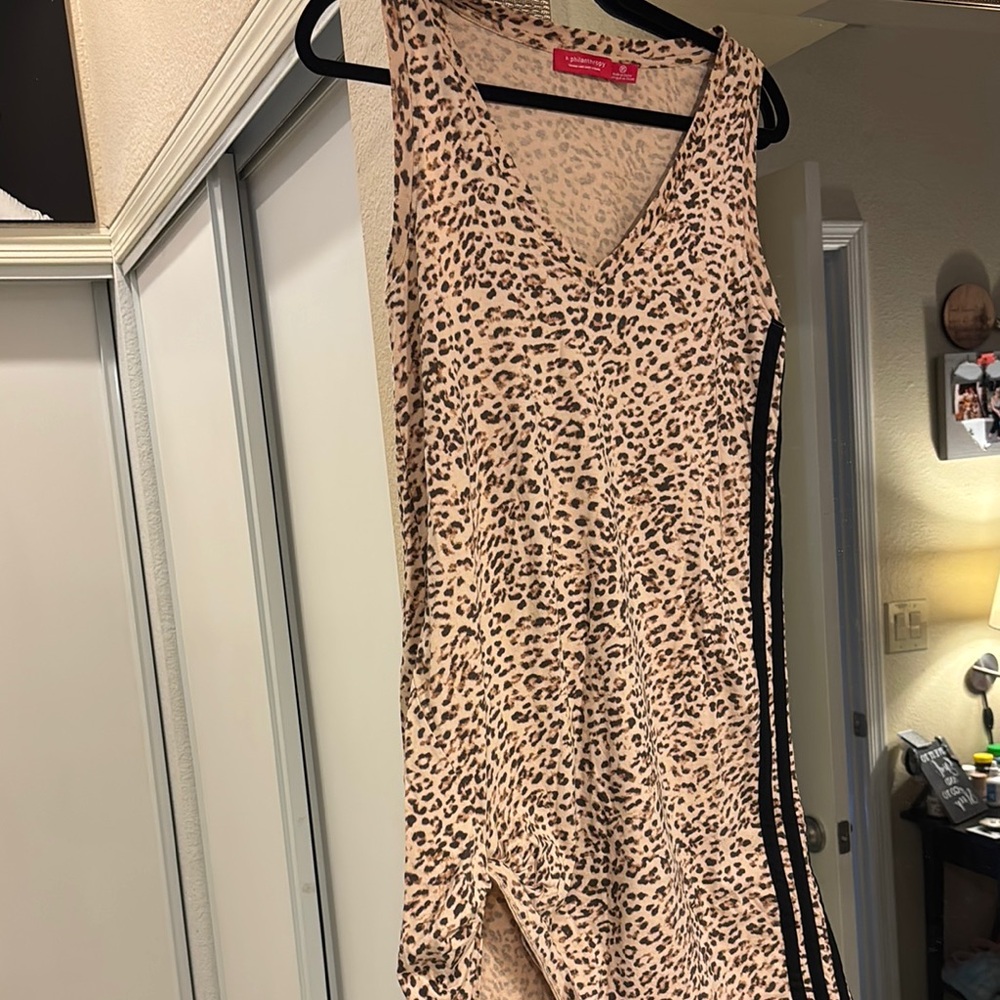 N : philanthropy Leopard Print Sleeveless dress